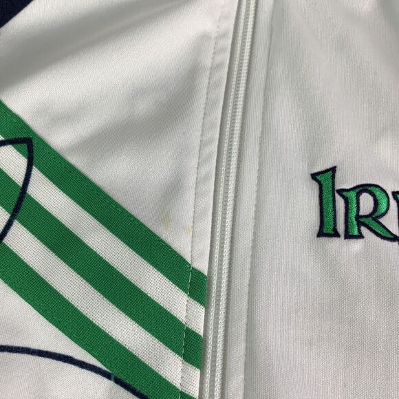 Adidas Mens Full Zip Jacket Size Medium Lightweight Fighting Irish Embroidered - Picture 11 of 11